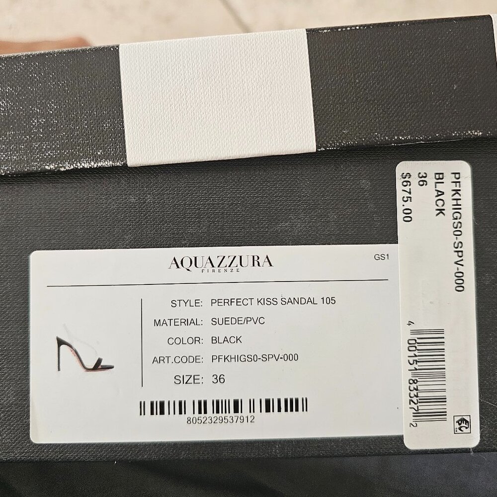 Aquazzura black sandals